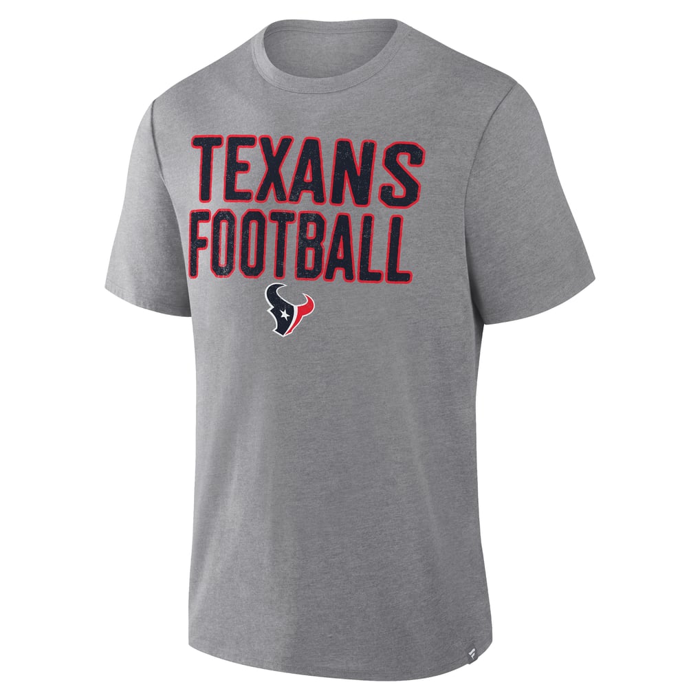 Houston Texans Fanatics First Down Tribute Tri-Blend T-Shirt - Heather Gray