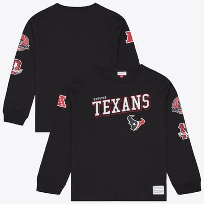  Houston Texans Mitchell & Ness Training Camp Long Sleeve T-Shirt - Black
