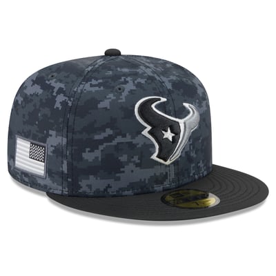 Houston Texans New Era 2026 Salute To Service 59FIFTY Fitted Hat - Black