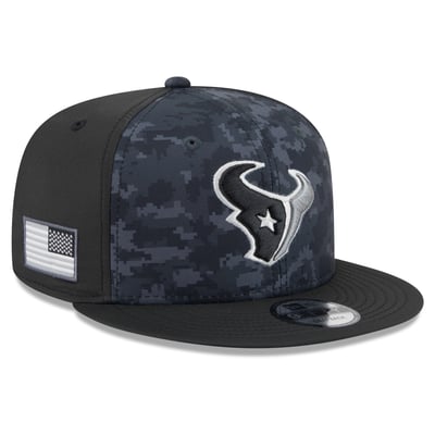 Houston Texans New Era 2026 Salute To Service 9FIFTY Snapback Hat - Black