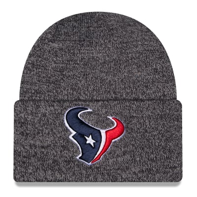 Houston Texans New Era Marled Cuffed Knit Hat - Charcoal