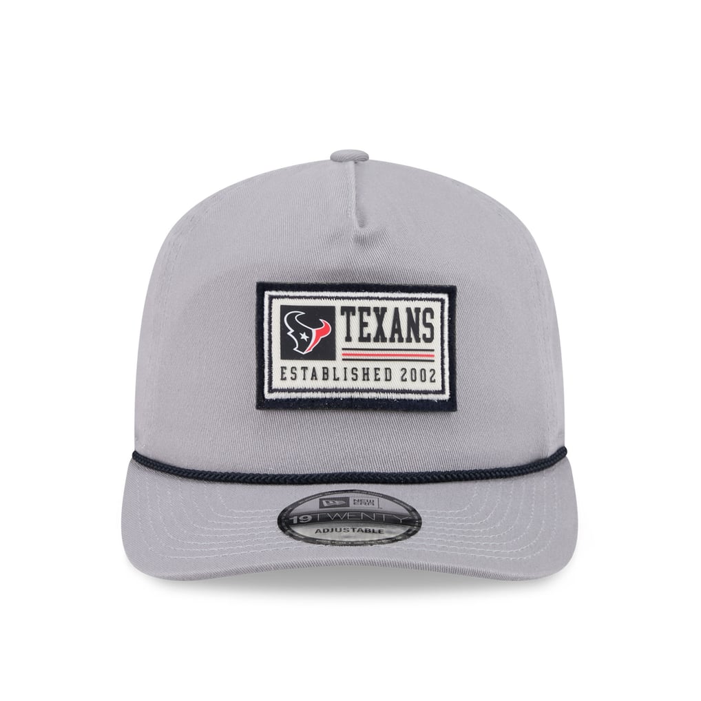 Houston Texans New Era Patch 19TWENTY Adjustable Hat - Gray
