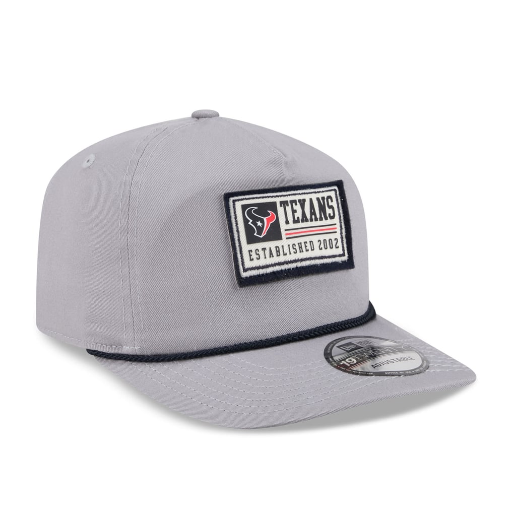 Houston Texans New Era Patch 19TWENTY Adjustable Hat - Gray
