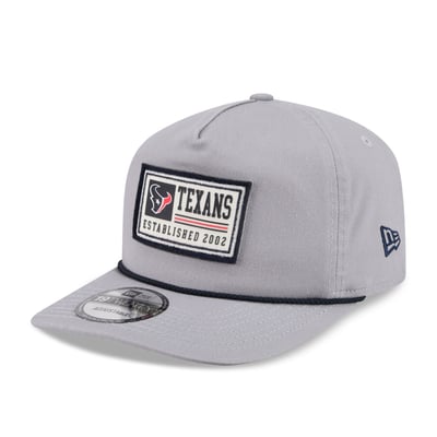 Houston Texans New Era Patch 19TWENTY Adjustable Hat - Gray