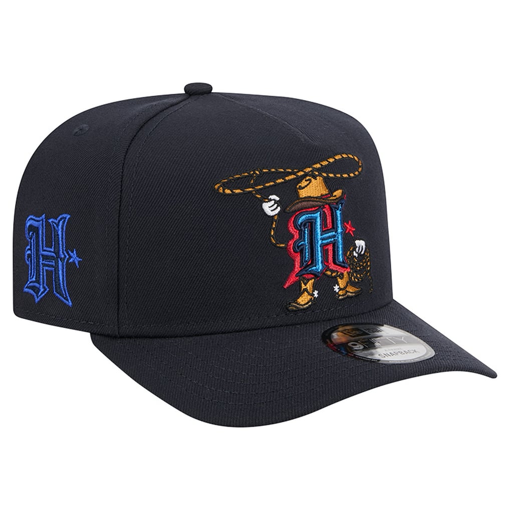 Houston Texans New Era Cartoon A-Frame 9FIFTY Snapback - Navy