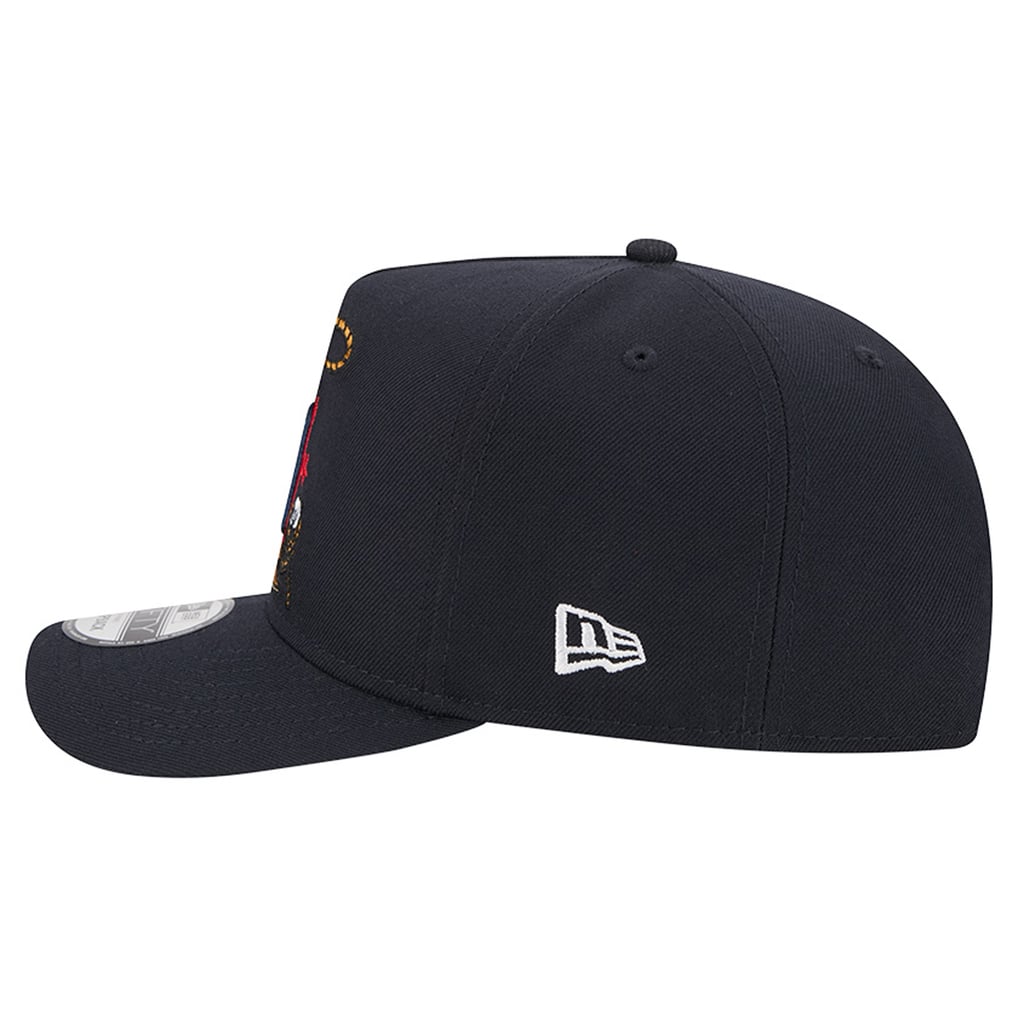 Houston Texans New Era Cartoon A-Frame 9FIFTY Snapback - Navy