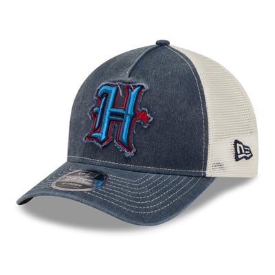  Houston Texans New Era Fan 9FORTY A-Frame Trucker Adjustable Hat - Navy