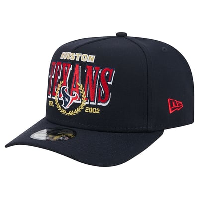 Houston Texans New Era Laurel A-Frame 9FIFTY Snapback Hat - Navy