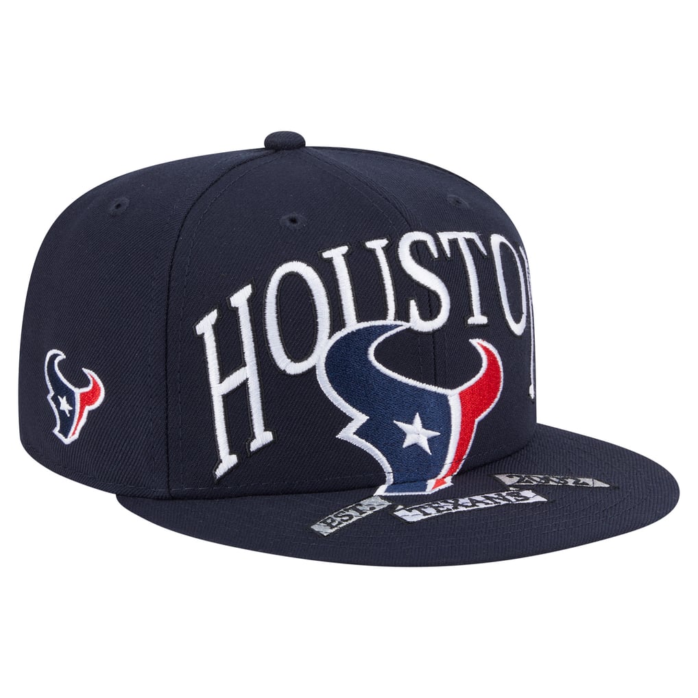 Houston Texans New Era  Oversized 59FIFTY Fitted Hat - Navy