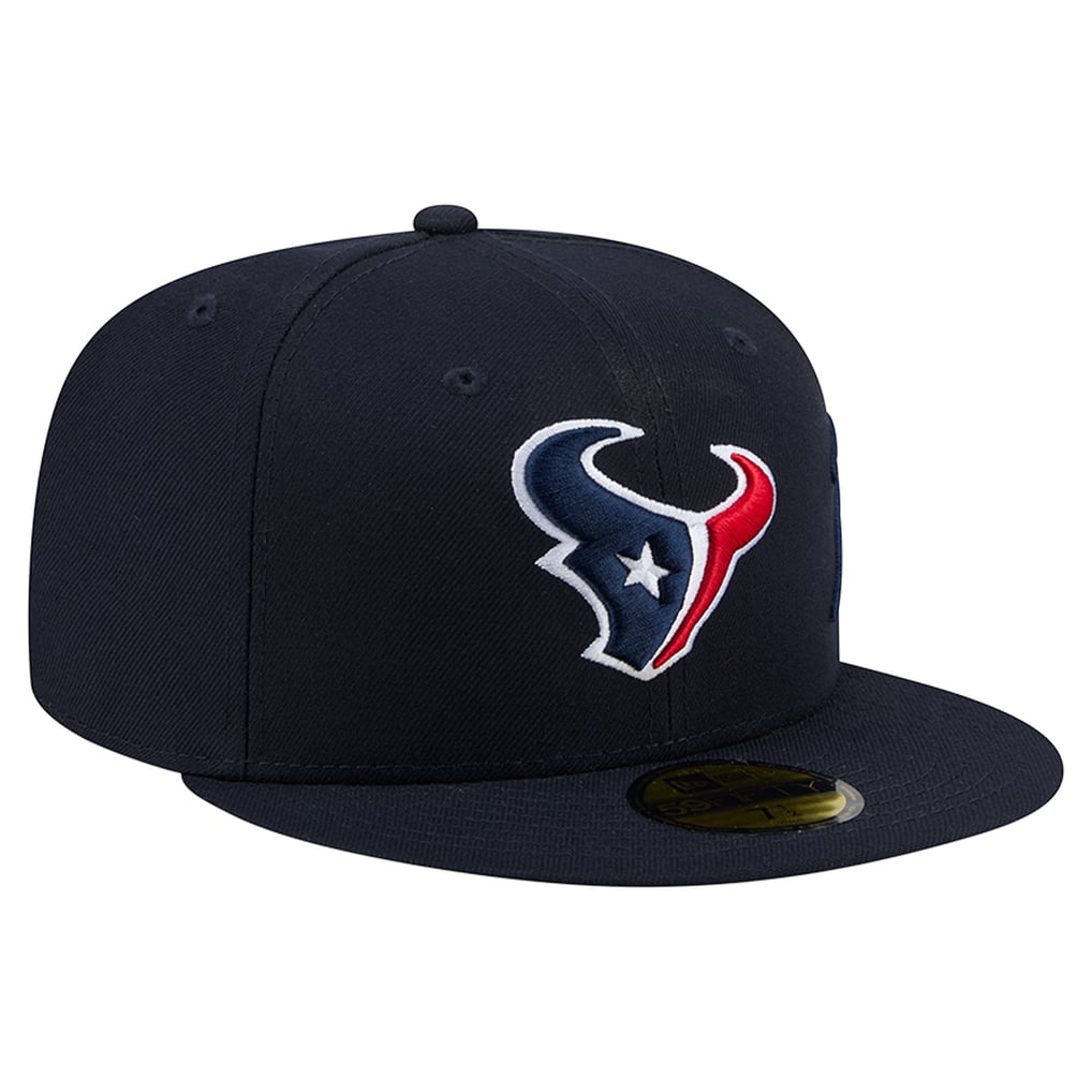 Houston Texans New Era Side Script 59FIFTY Fitted Hat - Navy