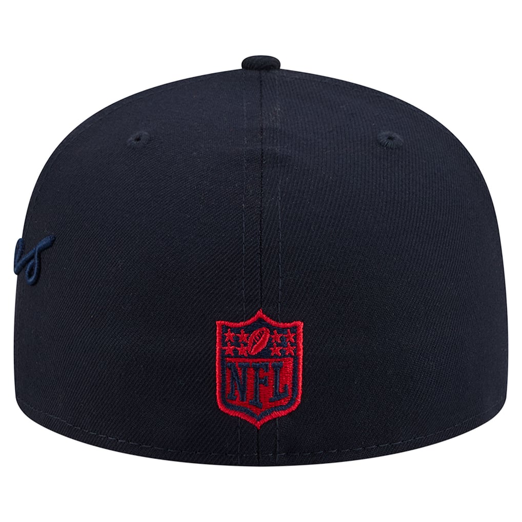 Houston Texans New Era Side Script 59FIFTY Fitted Hat - Navy