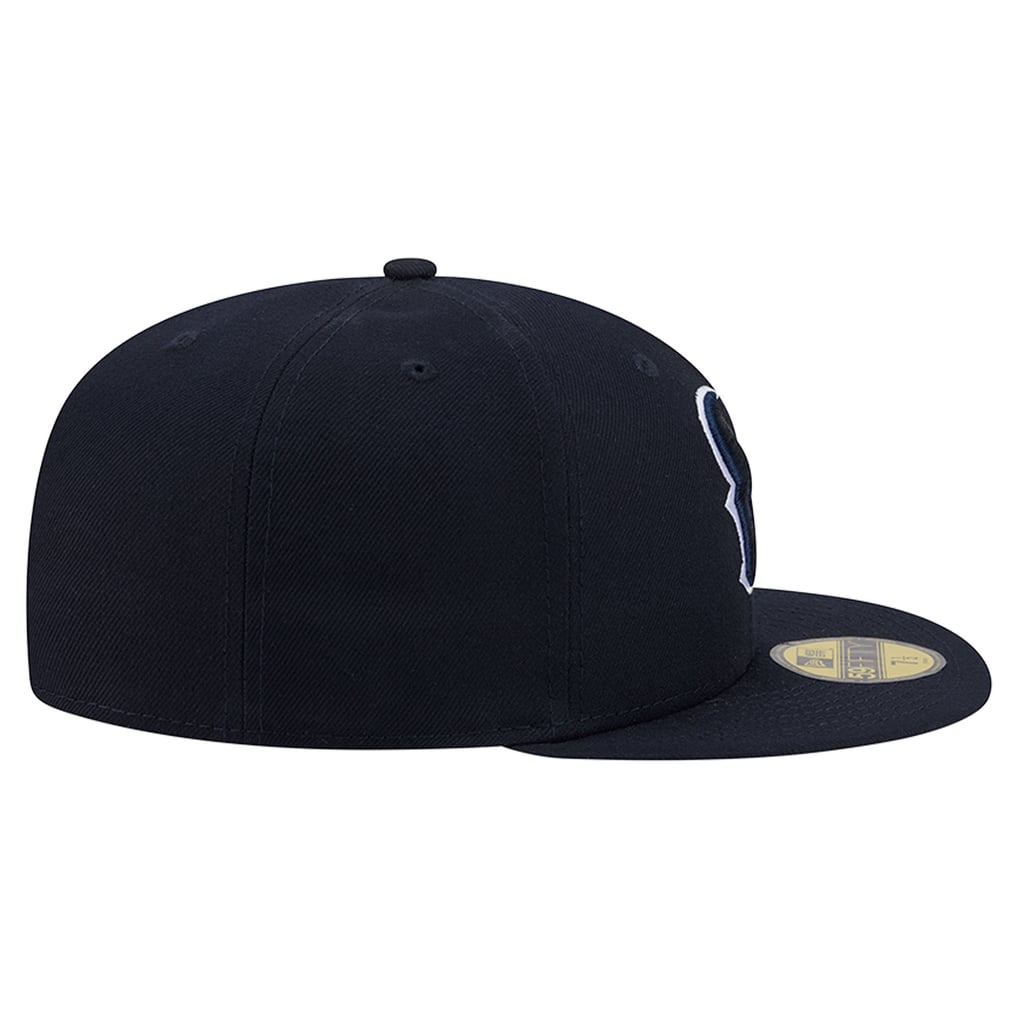Houston Texans New Era Side Script 59FIFTY Fitted Hat - Navy