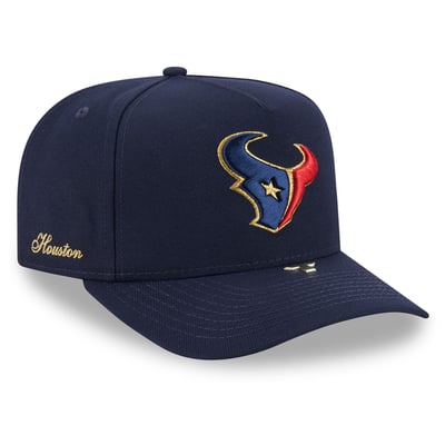 Houston Texans New Era Visor Pin 9FIFTY A-Frame Snapback Hat - Navy