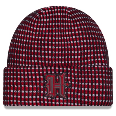 Houston Texans New Era 2026 Sideline Cold Weather H-Town Cuffed Knit Hat - Red