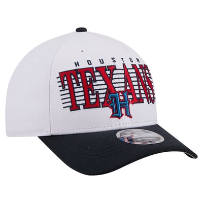 Houston Texans New Era Loyal 9FORTY M-Crown Adjustable Hat - White/Black