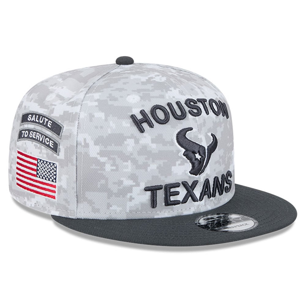 Men's Houston Texans New Era White/Graphite 2024 Salute To Service ...