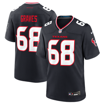 Aaron Graves Houston Texans Nike Team Game Jersey - Navy