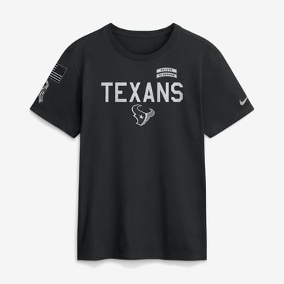  Houston Texans Nike 2026 Salute to Service Sideline Dri-FIT T-Shirt - Black