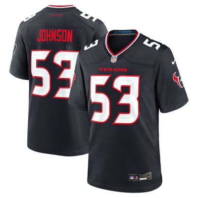 Caleb Johnson Houston Texans Nike Team Game Jersey - Navy