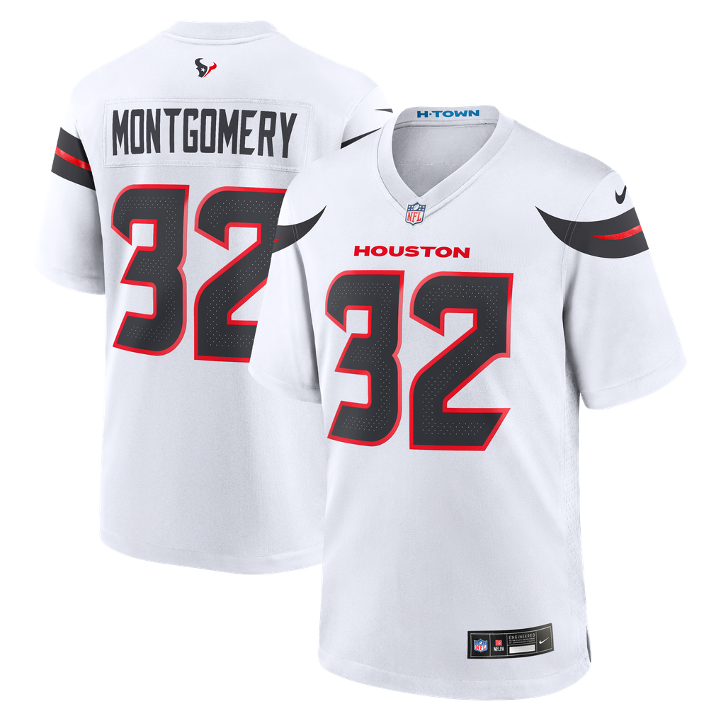 David Montgomery Houston Texans Nike Game Jersey - White
