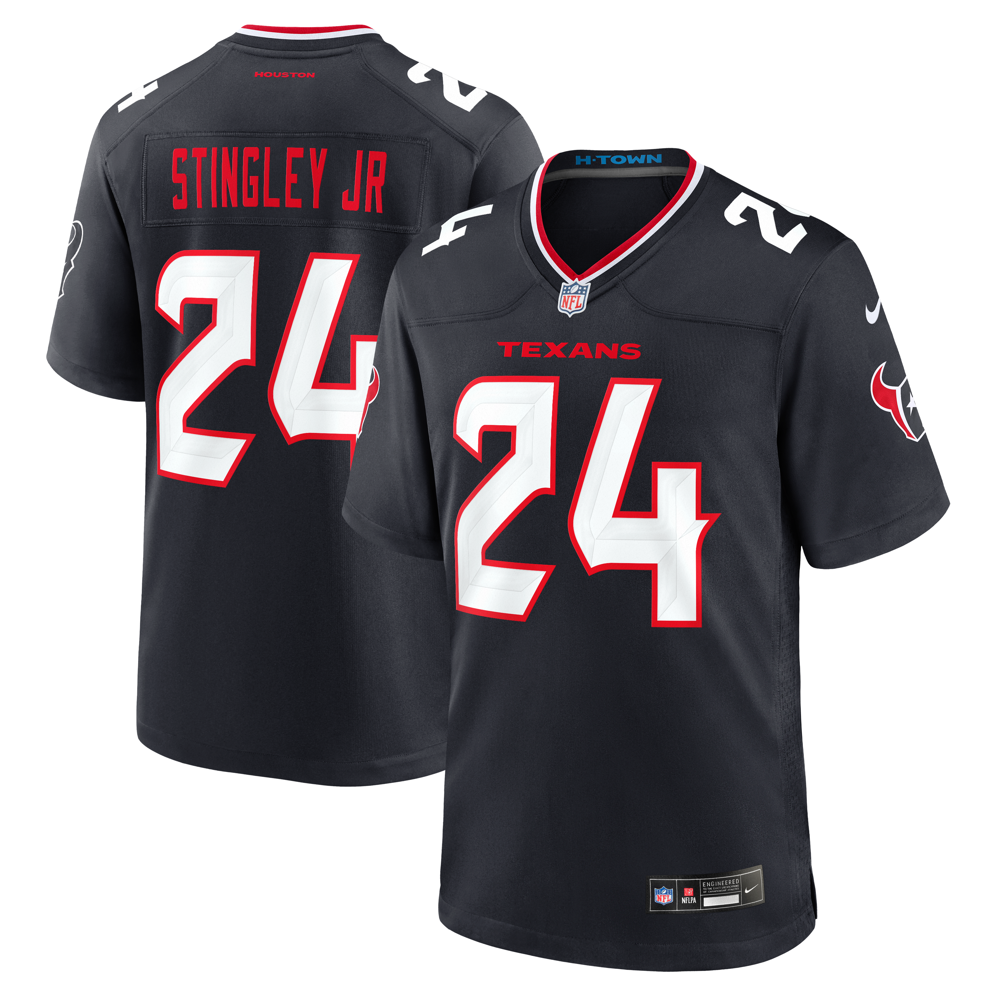 Derek Stingley Jr. Houston Texans Game Jersey Navy