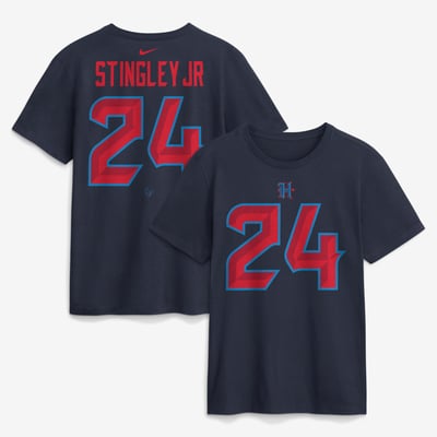 Derek Stingley Jr. Houston Texans Nike Name & Number T-Shirt - Navy