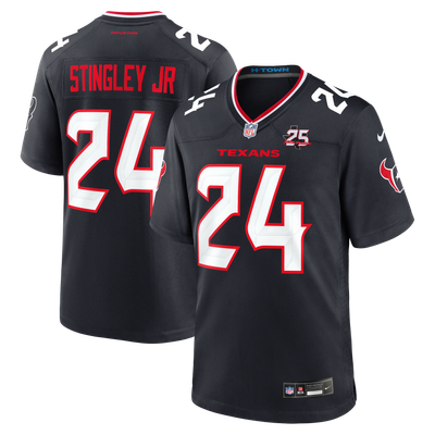 Derek Stingley Jr. Houston Texans Nike Team 25th Season Game Jersey - Navy
