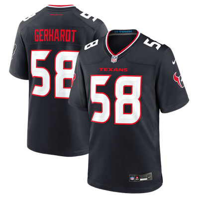 Gavin Gerhardt Houston Texans Nike Team Game Jersey - Navy