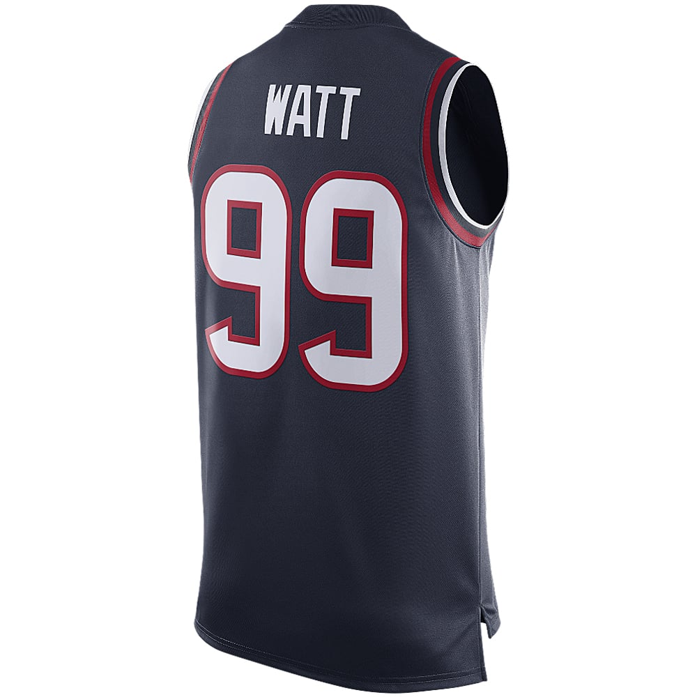 Men's Nike JJ Watt Navy Houston Texans Player Name & Number Tank Top