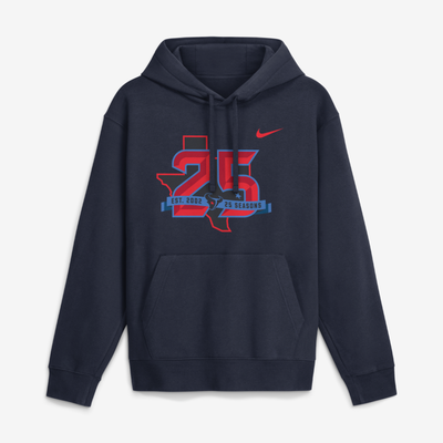Houston Texans Nike 25th Anniversary Club Fleece Hoodie - Navy