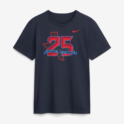 Houston Texans Nike 25th Anniversary T-Shirt - Navy