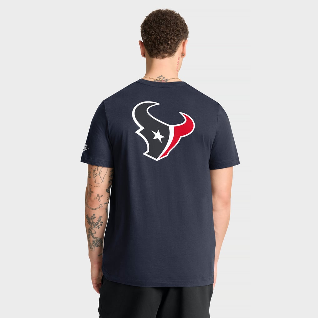 Houston Texans Nike Rewind Front and Back Hit Essential T-Shirt - Navy