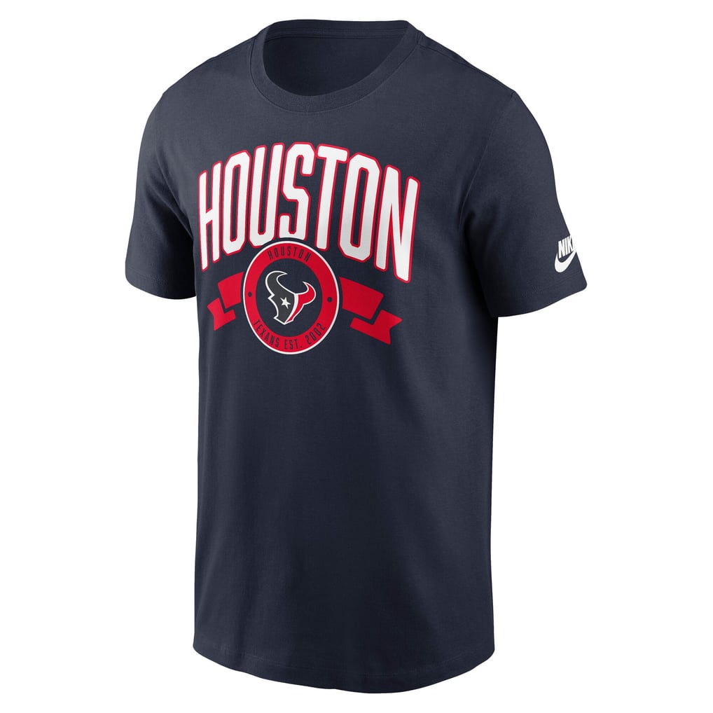 Houston Texans Nike Rewind Front and Back Hit Essential T-Shirt - Navy