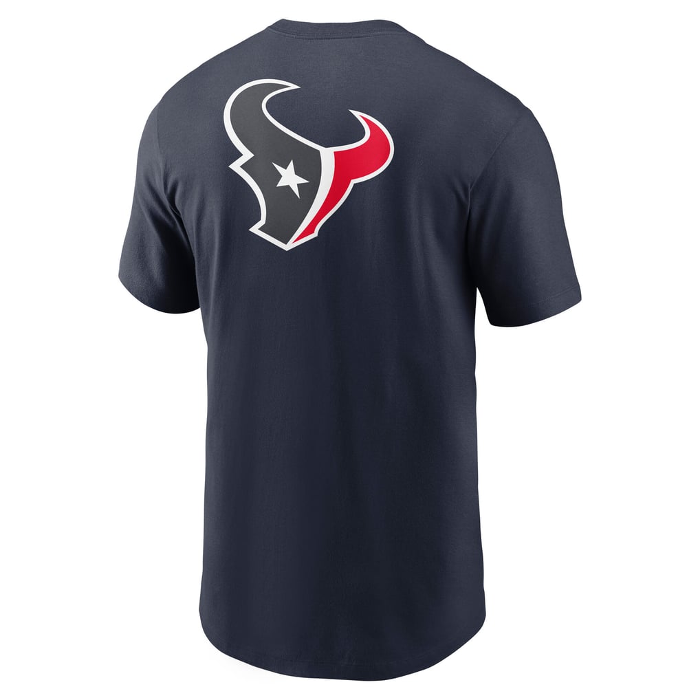 Houston Texans Nike Rewind Front and Back Hit Essential T-Shirt - Navy