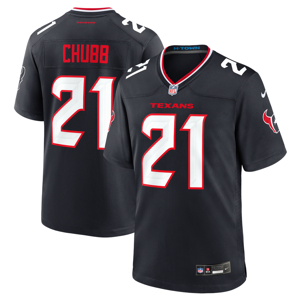 Nick Chubb Houston Texans Nike Team Game Jersey -  Navy