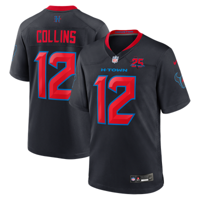 Nico Collins Houston Texans Nike Alternate 2 25th Season Game Jersey - Navy
