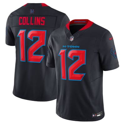 Nico Collins Houston Texans Nike Alternate 2 Vapor F.U.S.E. Limited Jersey - Navy