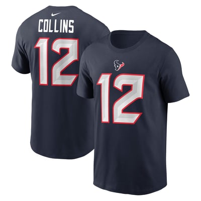 Nico Collins Houston Texans Nike Name & Number T-Shirt - Navy