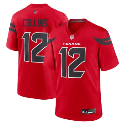 Nico Collins Houston Texans Nike Alternate Game Jersey -  Red