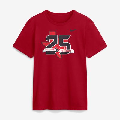 Houston Texans Nike 25th Anniversary T-Shirt - Red