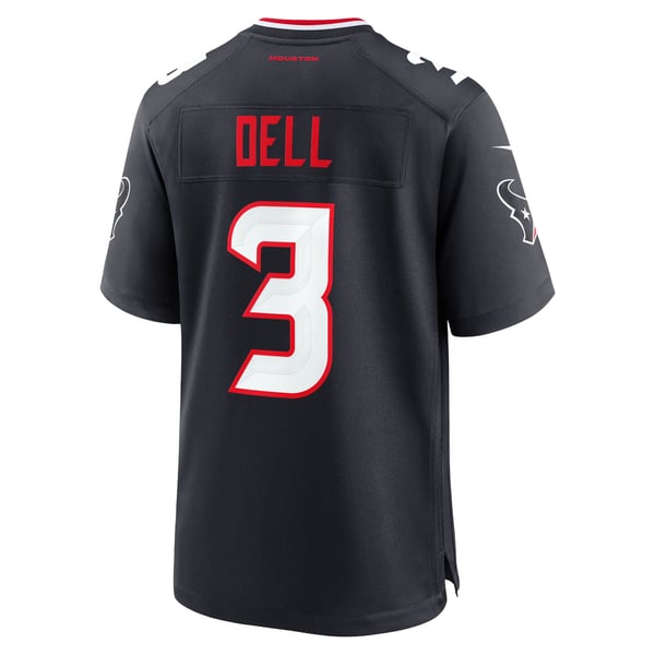 Maillot De Football NFL Signé Tank Dell - Houston Texans - Authentifié Beckett BAS COA - Dédicacé