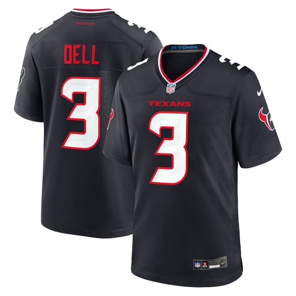 Felpa Con Cappuccio Houston Football Tank Dell – Giovanile, Blu Navy, Taglie YS A YXL