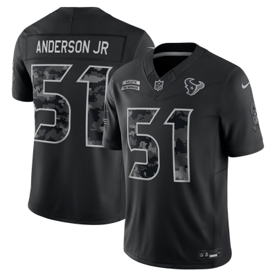 Will Anderson Jr. Houston Texans Nike 2026 Salute to Service Stitched Limited Jersey - Black