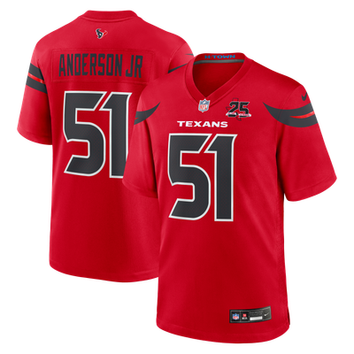 Will Anderson Jr. Houston Texans Nike Alternate 25th Season Game Jersey - Red
