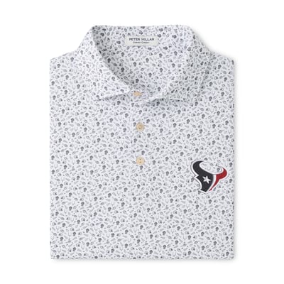Houston Texans Peter Millar Kick Off Performance Jersey Polo - Gray