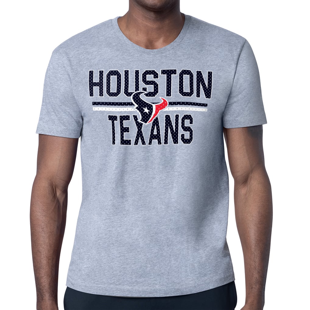 Houston Texans Starter Mesh Look T-Shirt - Heather Gray