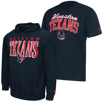 Houston Texans Starter Logo T-Shirt & Hoodie Set - Navy