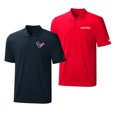  Houston Texans Starter Two-Pack Logo Polo Set - Navy/Red