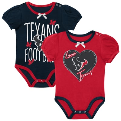 Houston Texans Outerstuff Newborn & Infant Star Power Two-Piece Bodysuit Set - Navy/Red