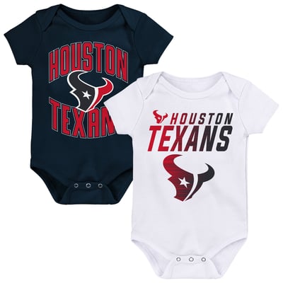 Houston Texans Outerstuff Newborn & Infant Snuggle Blitz 2-Pack Bodysuit Set - Navy/White